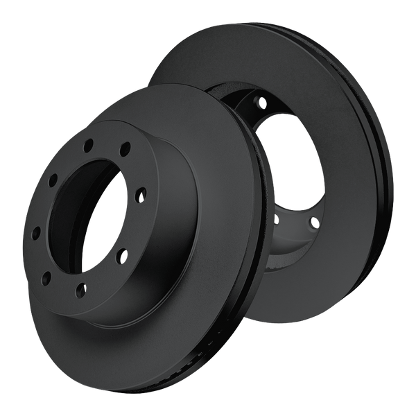 Doc's Diesel Ford 6.7L Powerstroke High Carbon Front Brake Rotor Set 2013-2022 Black