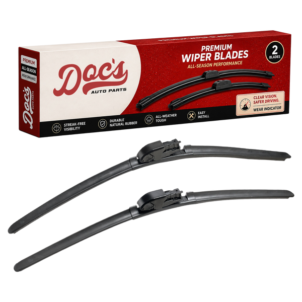 Doc's Auto Parts All-Season Beam Wiper Blades Front 20" + 21"