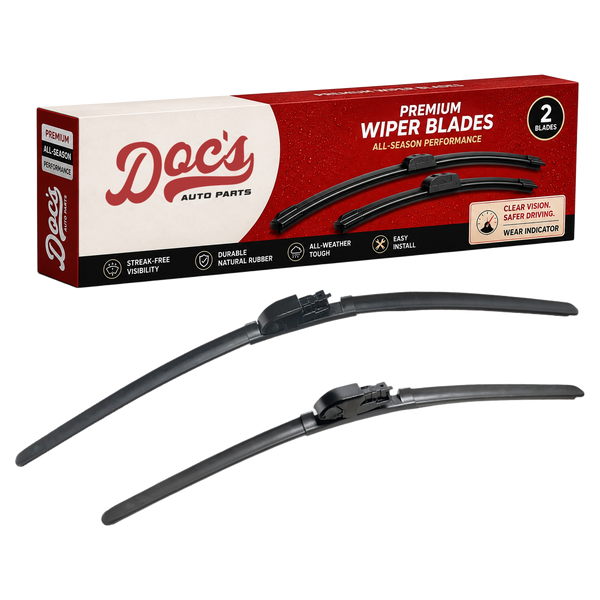 Doc's Auto Parts All-Season Beam Wiper Blades Front 20" + 26"