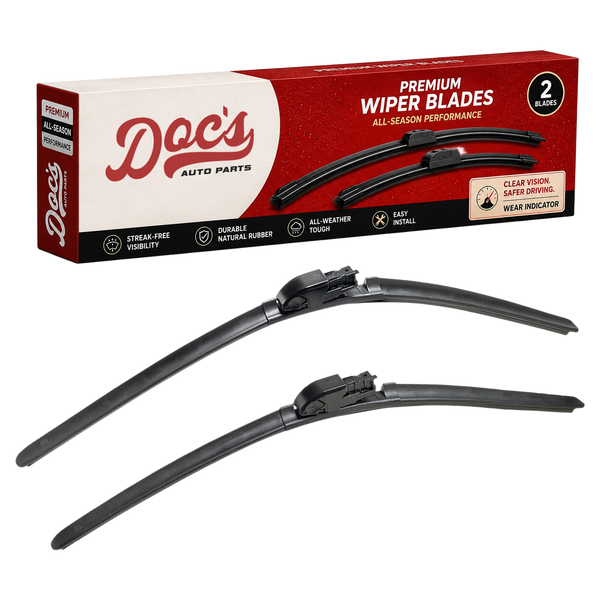 Doc's Auto Parts All-Season Beam Wiper Blades Front 21" + 24"
