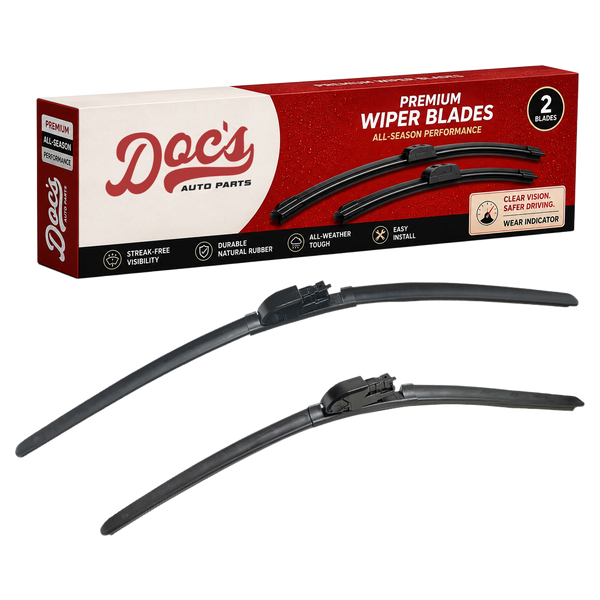 Doc's Auto Parts All-Season Beam Wiper Blades Front 21" + 26"