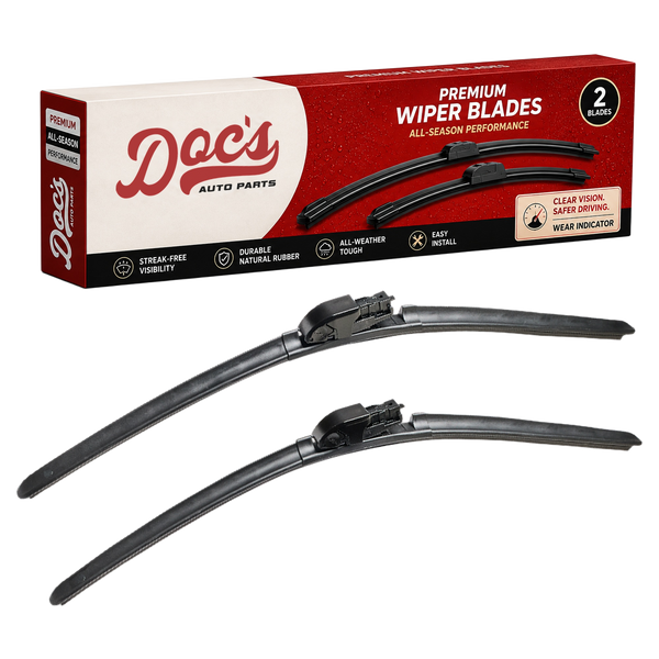 Doc's Auto Parts All-Season Beam Wiper Blades Front 22" + 22"