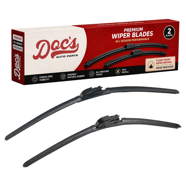 Doc's Auto Parts All-Season Beam Wiper Blades Front 22" + 26"