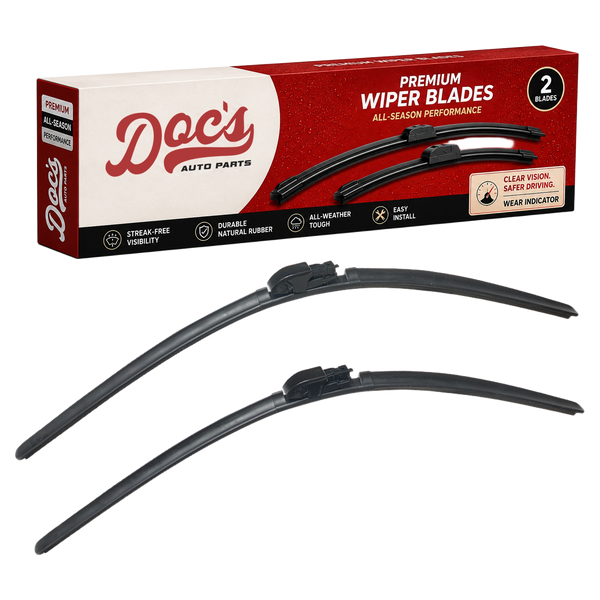 Doc's Auto Parts All-Season Beam Wiper Blades Front 24" + 24"