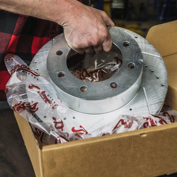 Doc's Diesel Drilled and Slotted Rotors Lifestyle
