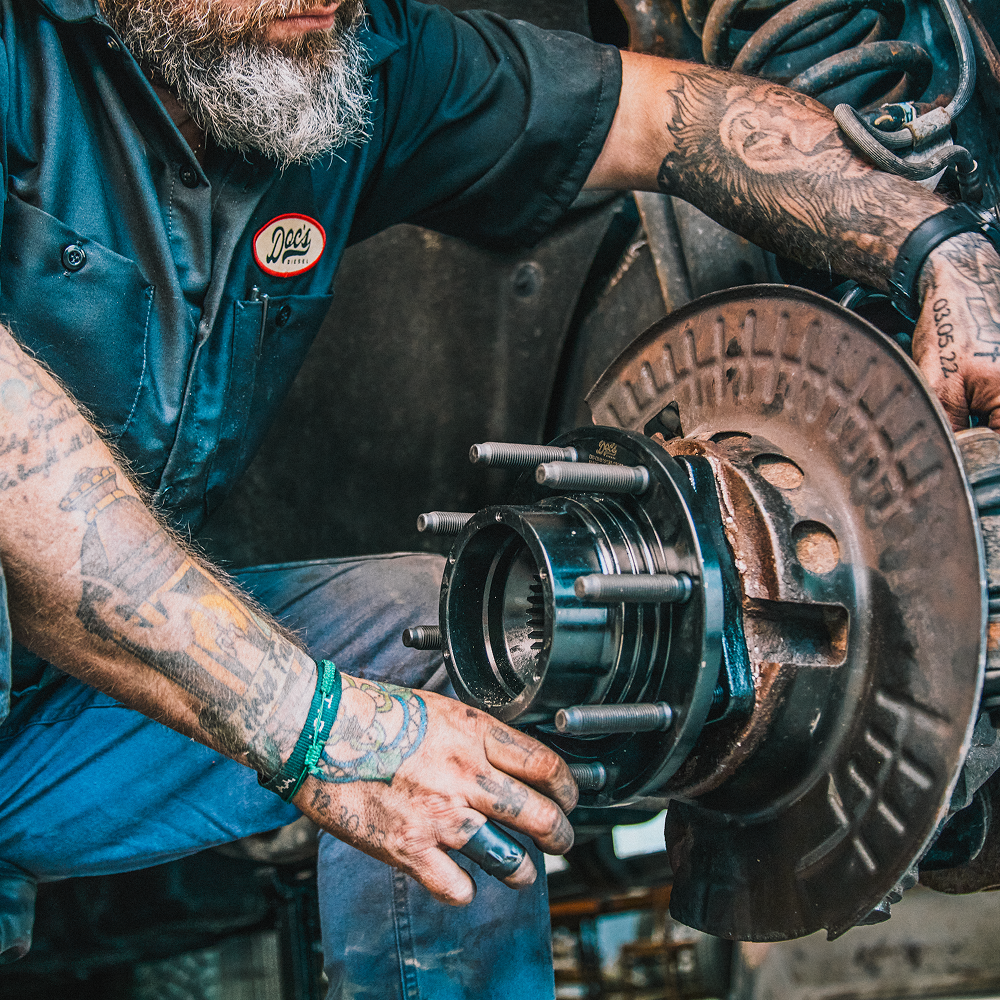 Drilled and slotted brake rotor