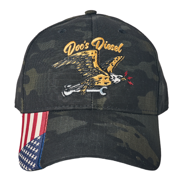Doc's Diesel Old Glory Camo Hat