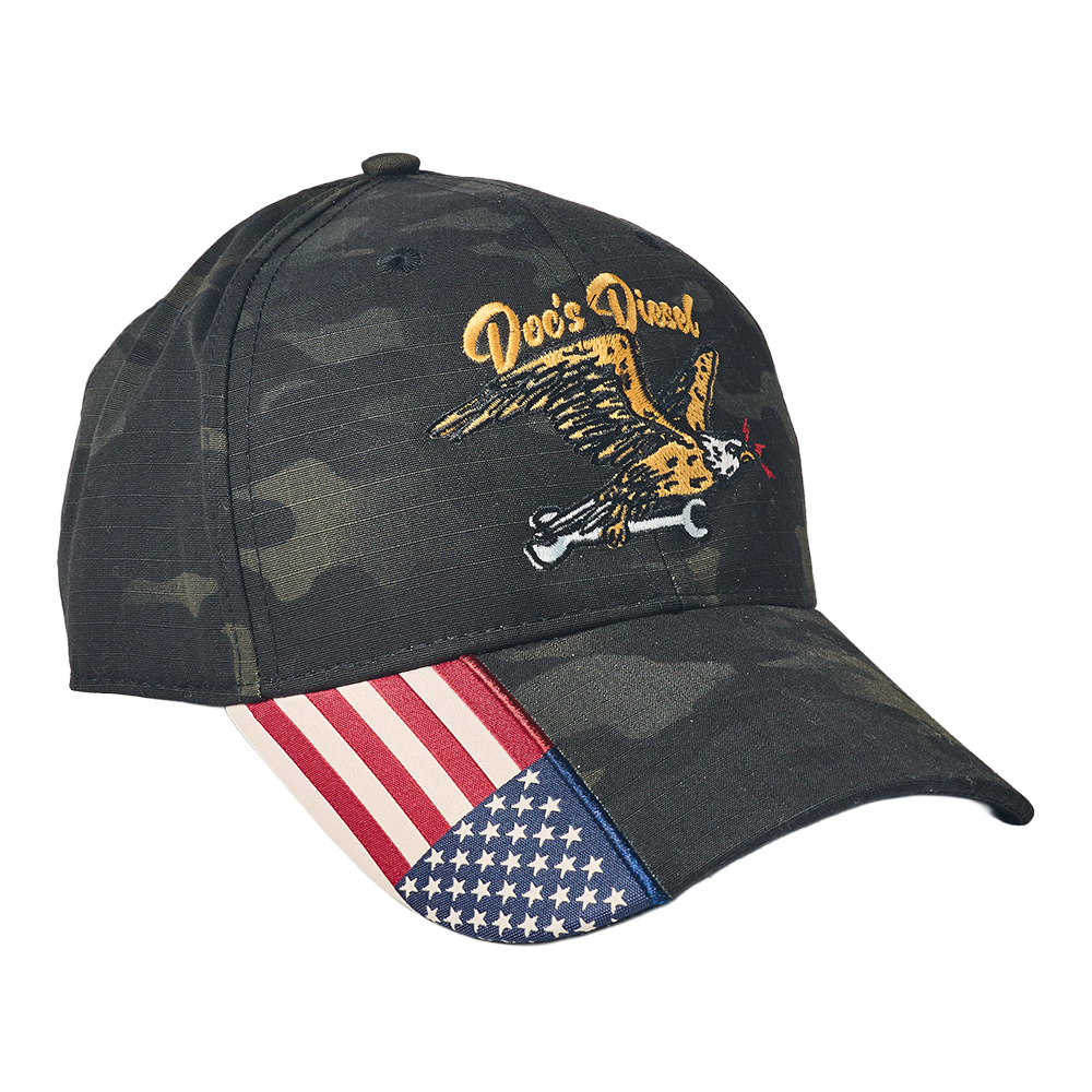Doc's Diesel Old Glory Camo Hat