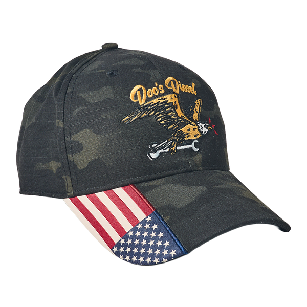 Doc's Diesel Old Glory Camo Hat