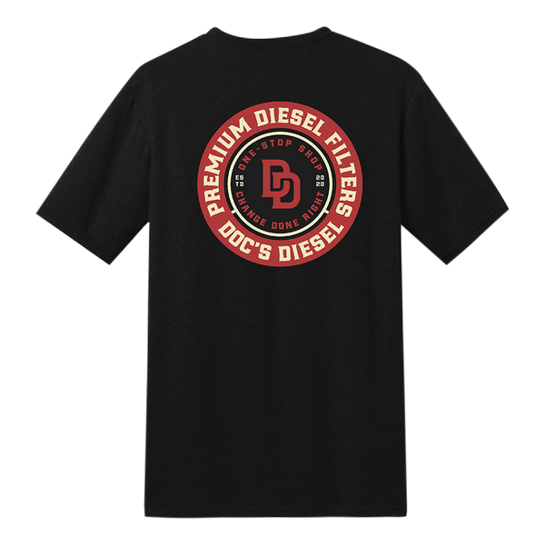 Doc's Diesel Shop T-Shirt Black back view