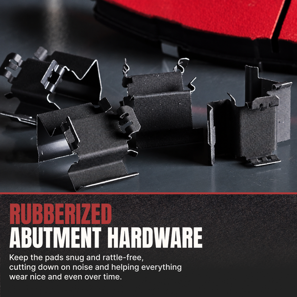Doc's Diesel Severe-Duty Brake Pads Rubberized Abutment Hardware