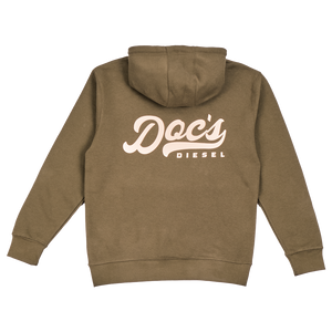 Doc's Staple Hoodie Army Green back