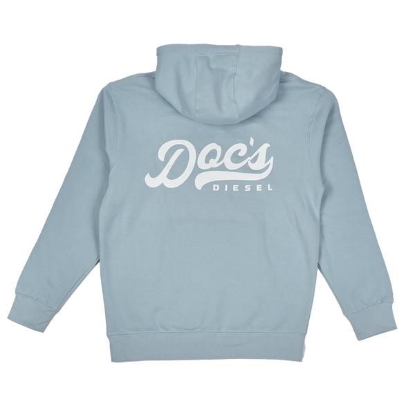 Doc's Staple Hoodie Blue Mist back