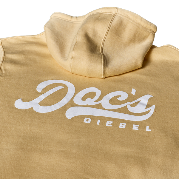 Doc's Staple Hoodie Pina Colada back unclose