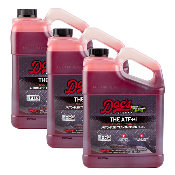 Doc's Diesel The ATF+4 DEXRON III/MERCON V Automatic Transmission Fluid brand_Hot Shot's (Gallons 3)