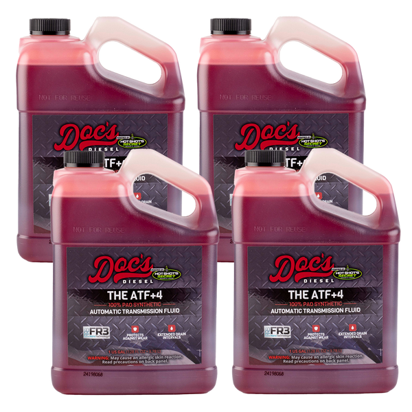 Doc's Diesel The ATF+4 DEXRON III/MERCON V Automatic Transmission Fluid brand_Hot Shot's (Gallons 4)