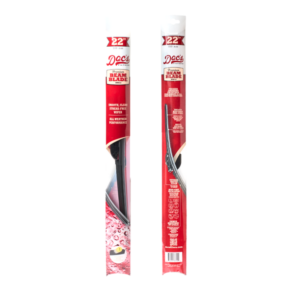 Doc's Auto Parts All-Season Beam Wiper Blades Front 22" + 22"