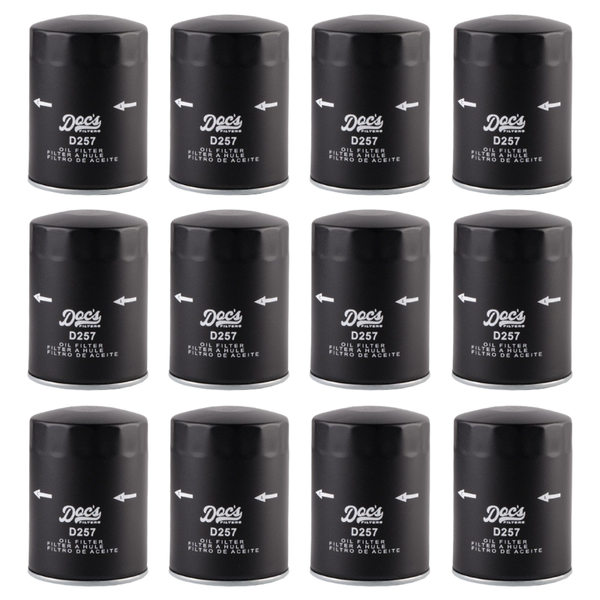 Doc's Auto Parts Oil Filter D257 (Quantity 12)