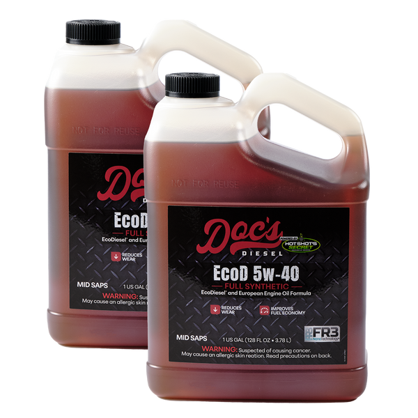 Doc's Diesel The EcoD 5W-40 Full Synthetic EcoDiesel Engine Oil 2-Pack