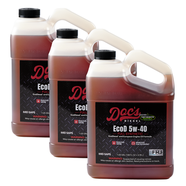 Doc's Diesel The EcoD 5W-40 Full Synthetic EcoDiesel Engine Oil Gallons 3