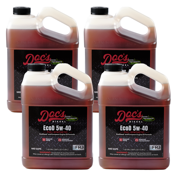 Doc's Diesel The EcoD 5W-40 Full Synthetic EcoDiesel Engine Oil Gallons 4