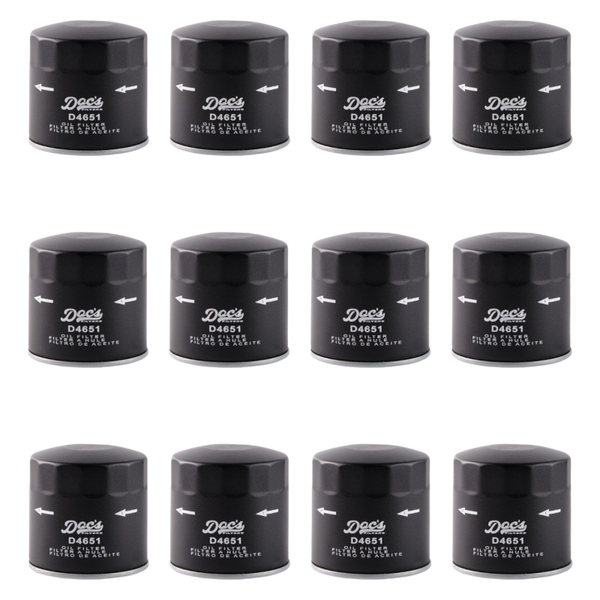 Doc's Auto Parts Oil Filter D4651 (Quantity 12)