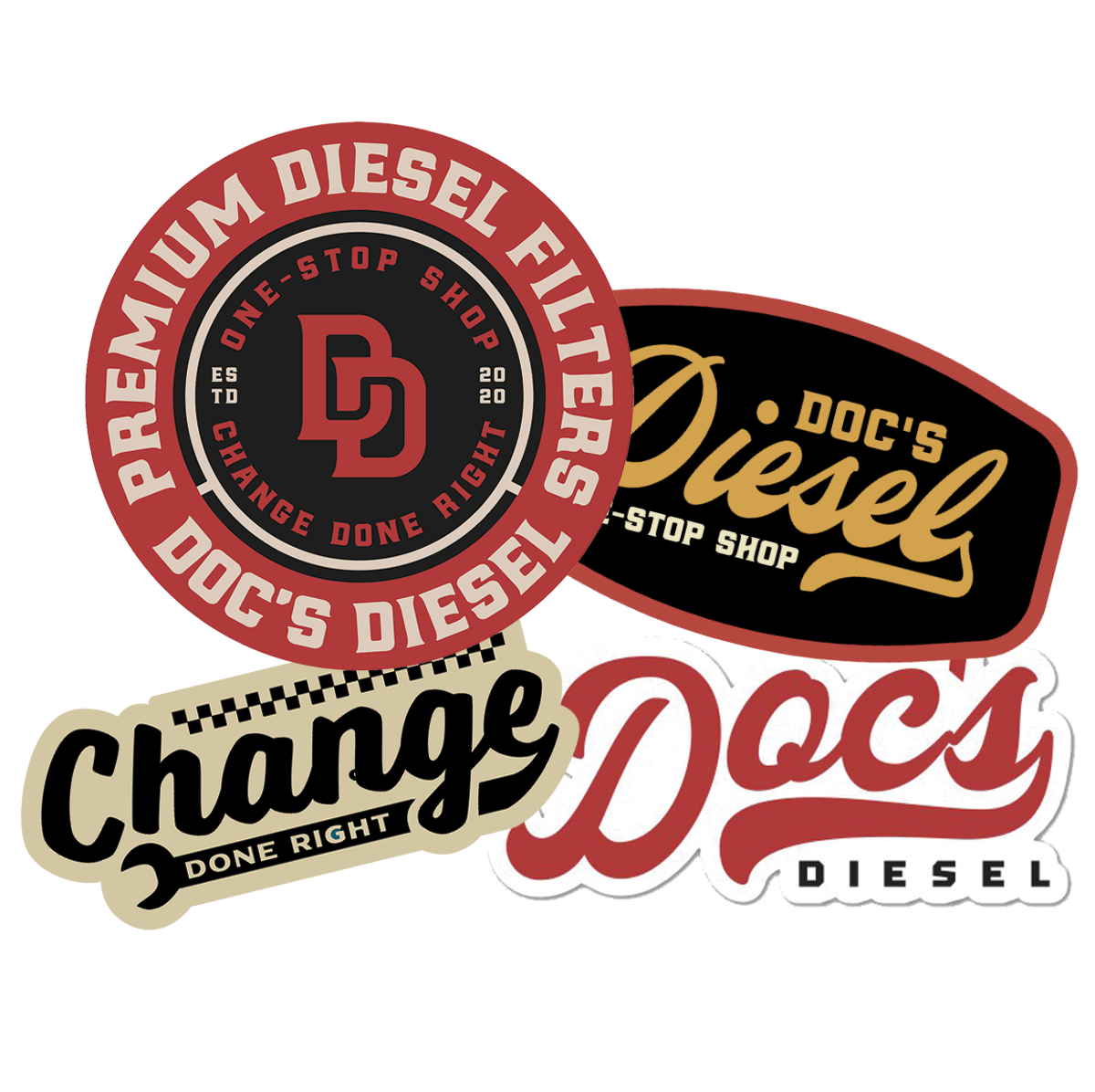 Doc's Diesel Signature Sticker Pack