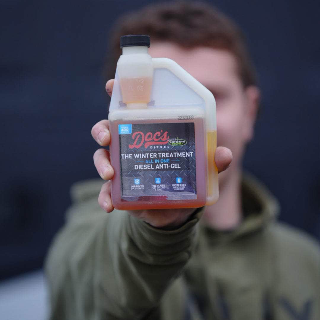 Doc's Diesel x Hot Shot's Secret The Winter Treatment Diesel Anti-Gel Additive 16oz Squeeze Bottle lifestyle